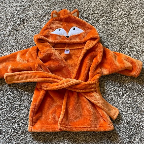 Hudson Baby Unisex Baby Plush Pool and Beach Fox 🦊 Robe Cover-up - Picture 1 of 4